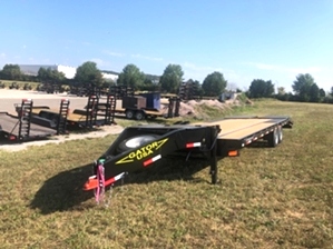 Pintle Trailer 25ft Flatbed By Gator  Pintle Trailer 25ft Flatbed By Gator. Aardvark design with Gator Tuff ramps 